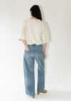 Tanaka Boy Jean Trousers in Vintage Bleach Blue