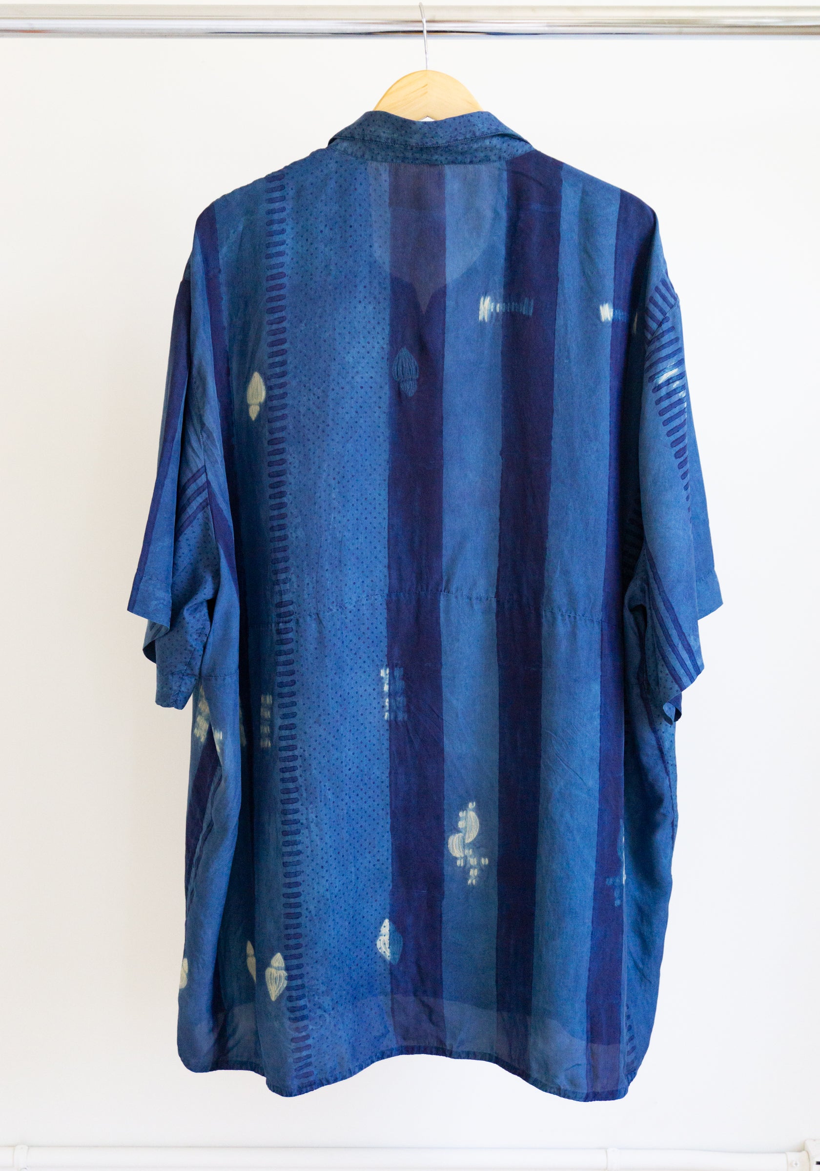 11.11 Silk Shirt in Medium Indigo