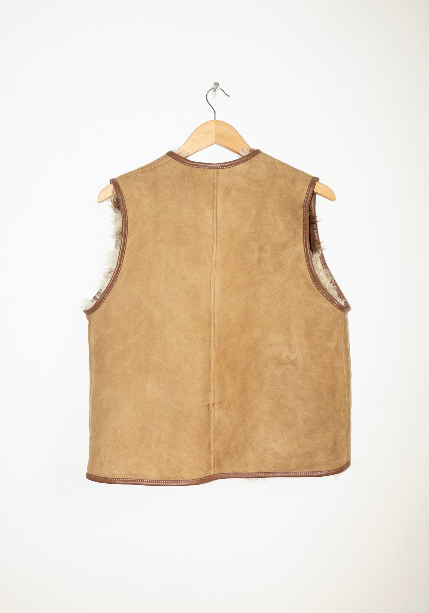 Cawley Ella Sheepskin Vest in Cow