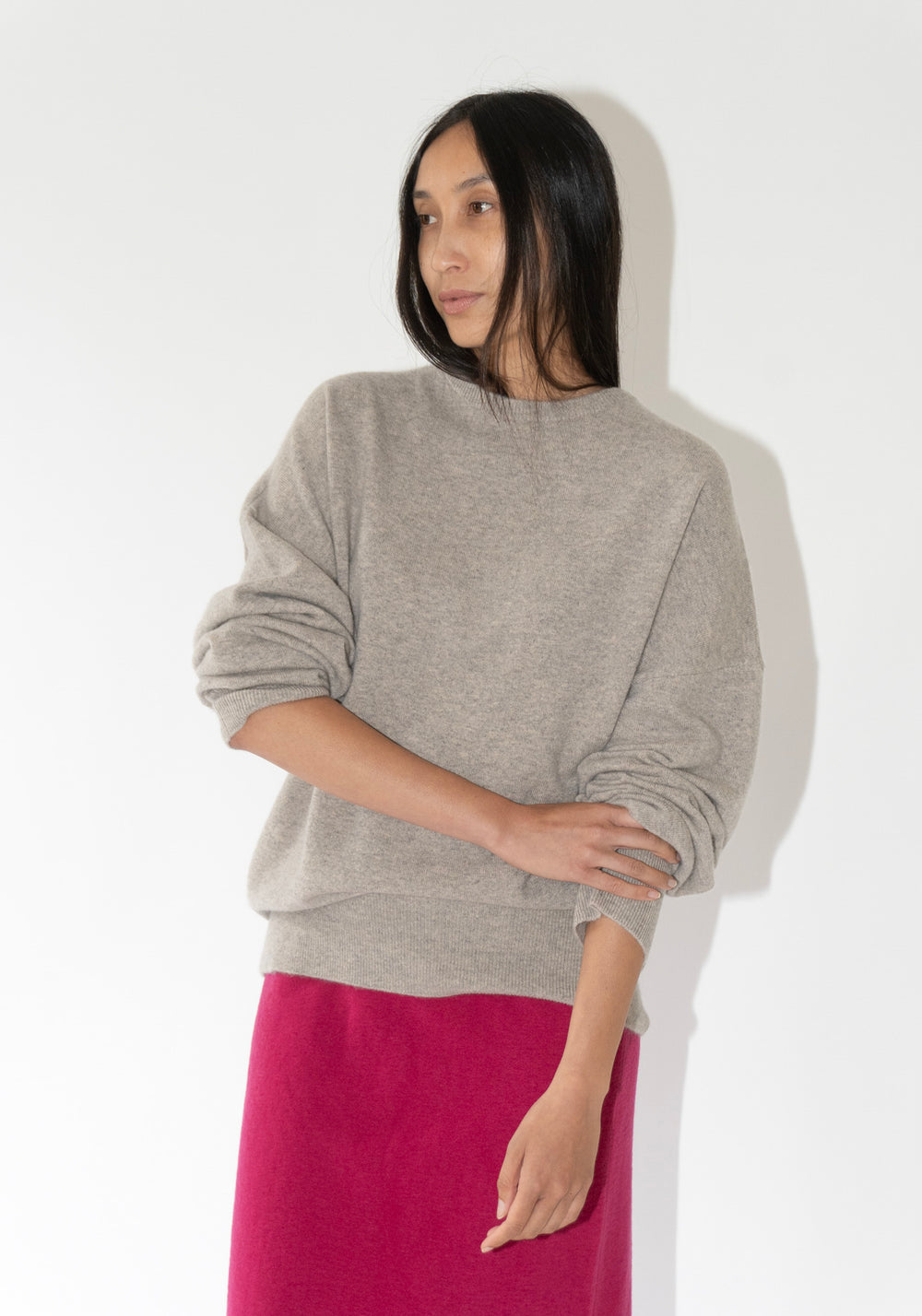 Extreme Cashmere Tes Sweater in Moss