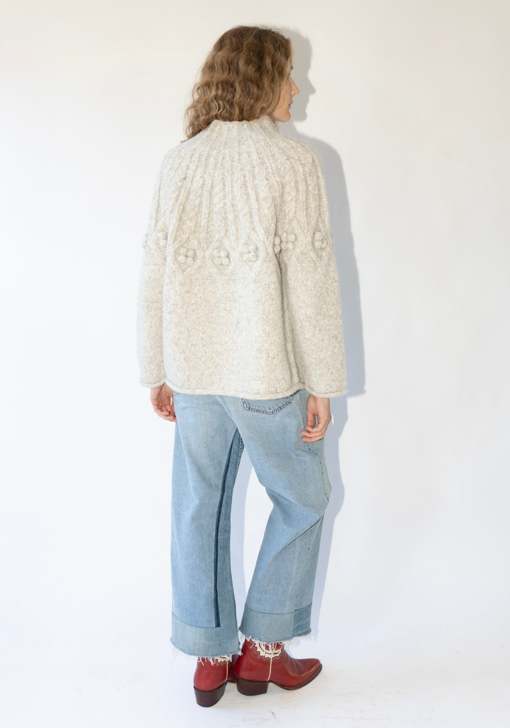 Carra Crop Sweater in Haze