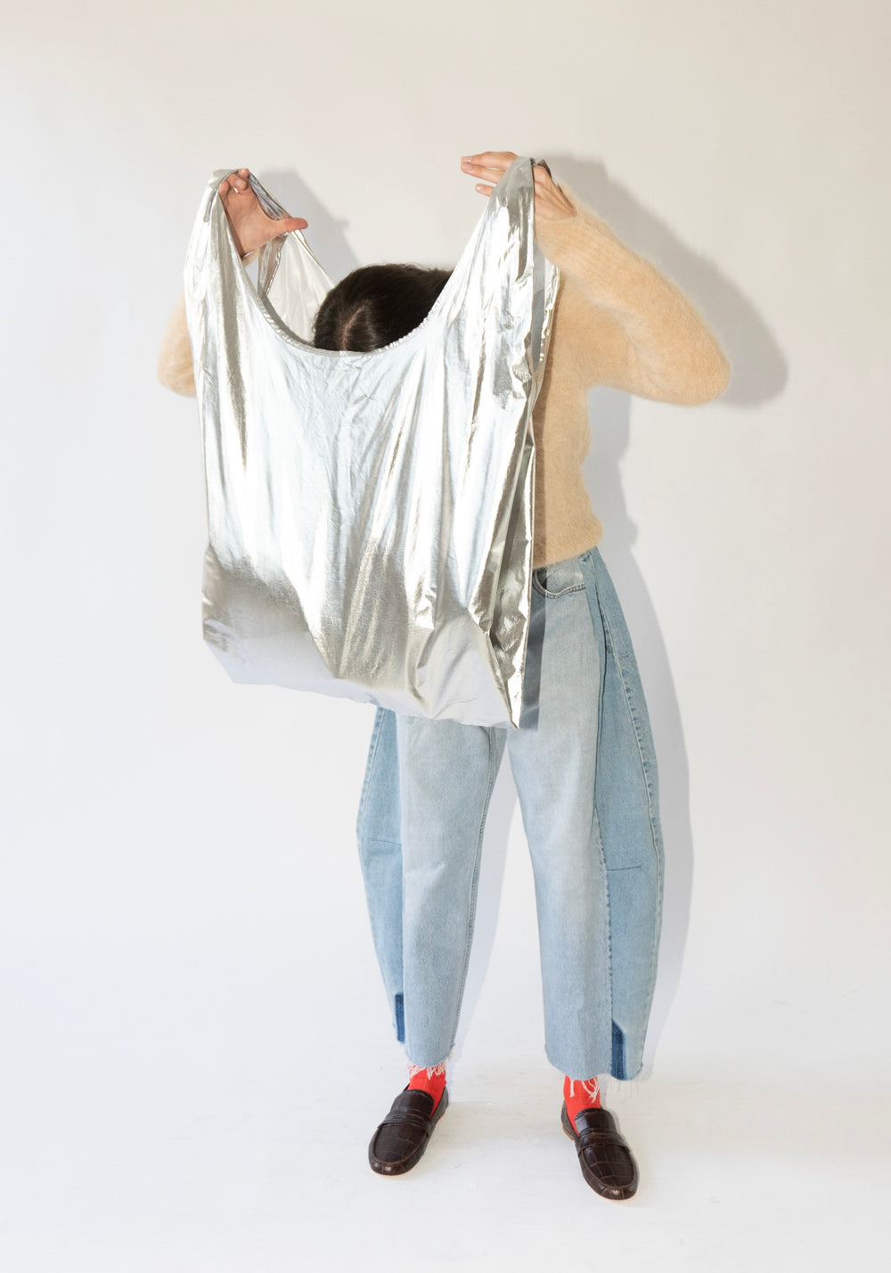 Cordera Hobo Bag in Silver