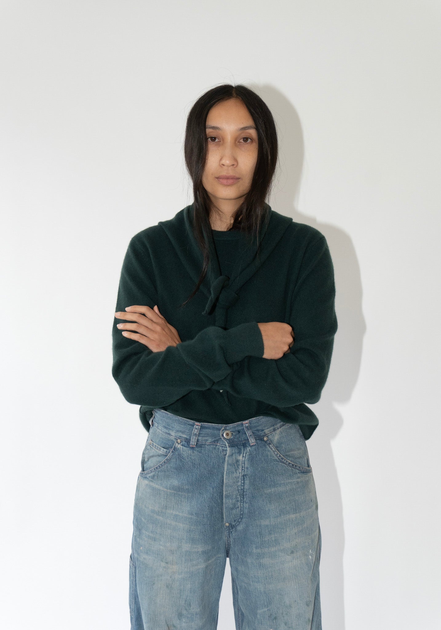 Extreme Cashmere Be Classic Sweater in Forest