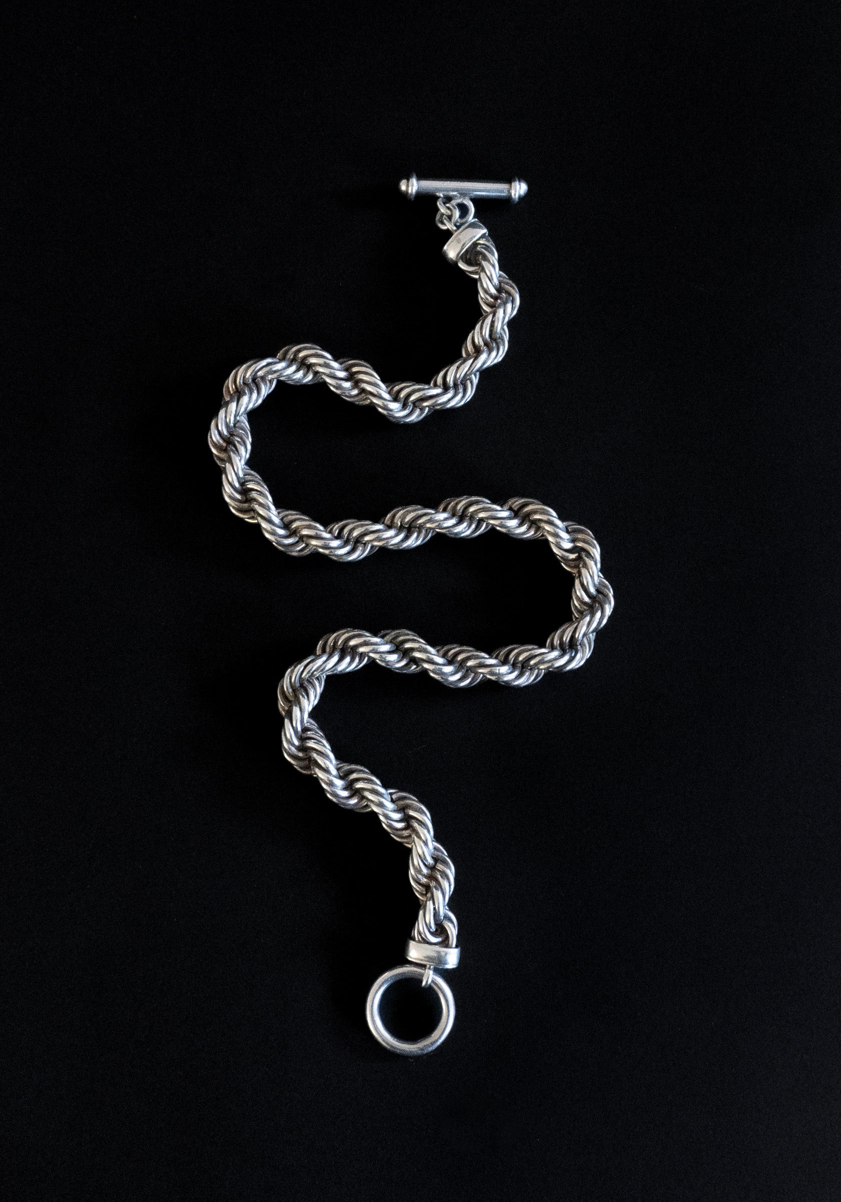 Vintage Silver Rope Necklace