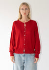 Francie Anni Cardigan in Cherry