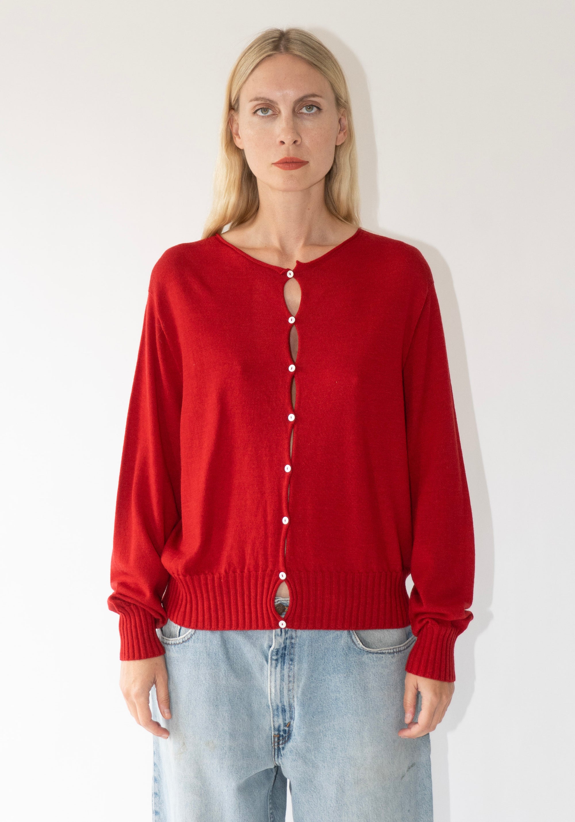 Francie Anni Cardigan in Cherry