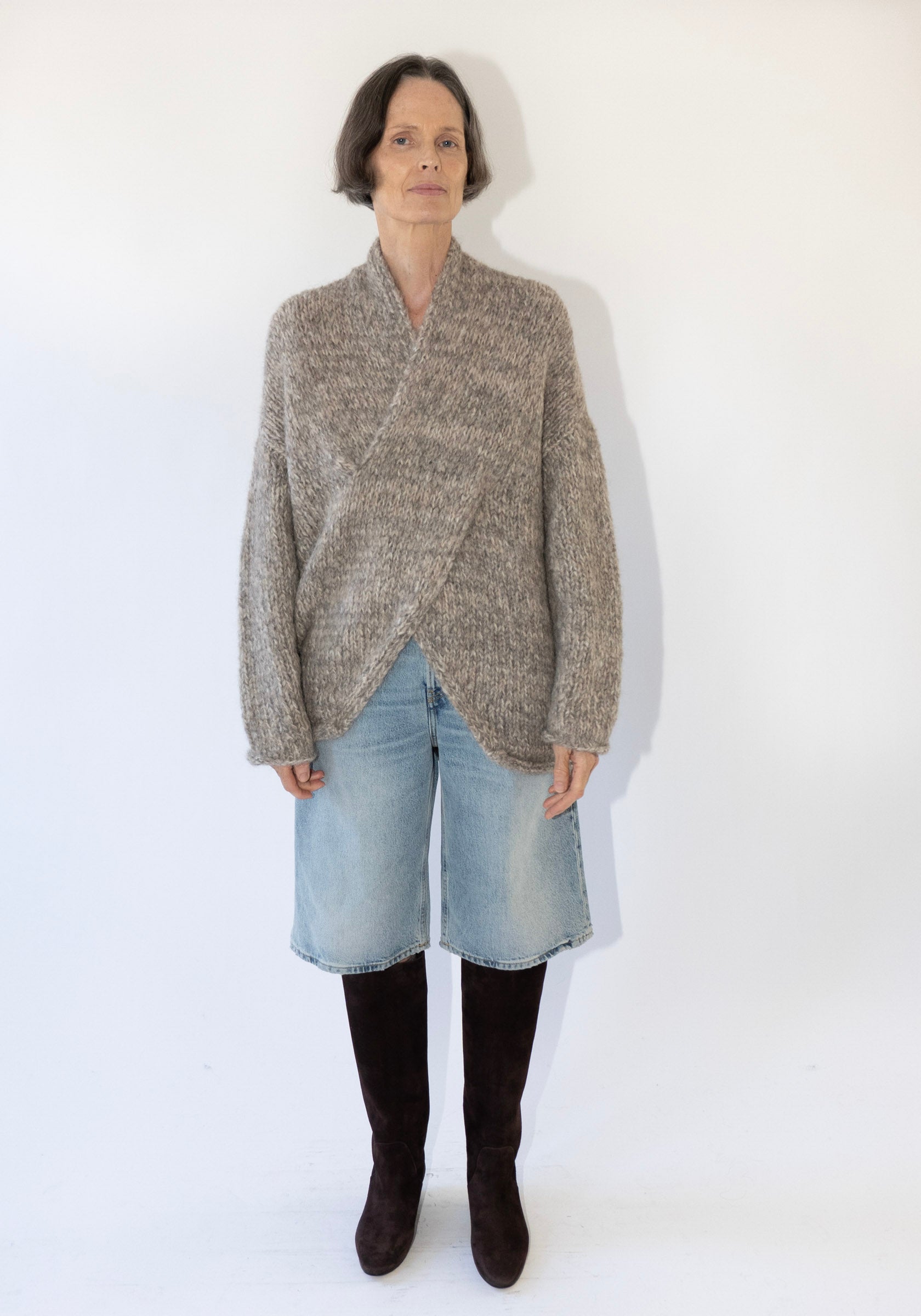 Lauren Manoogian Handknit Big Cable Pullover in Marl – VESTIGE