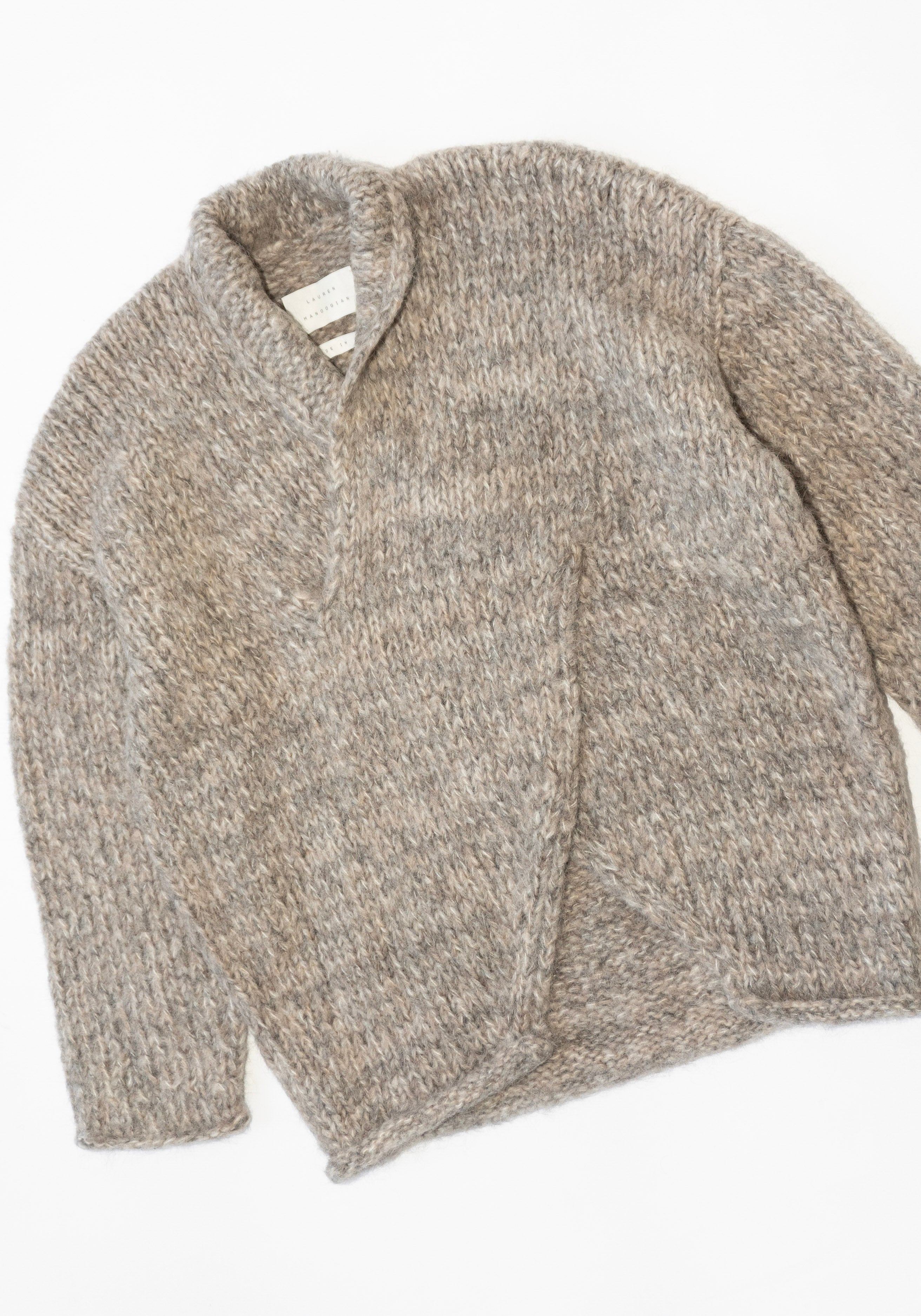 Lauren Manoogian Handknit Big Cable Pullover in Marl – VESTIGE