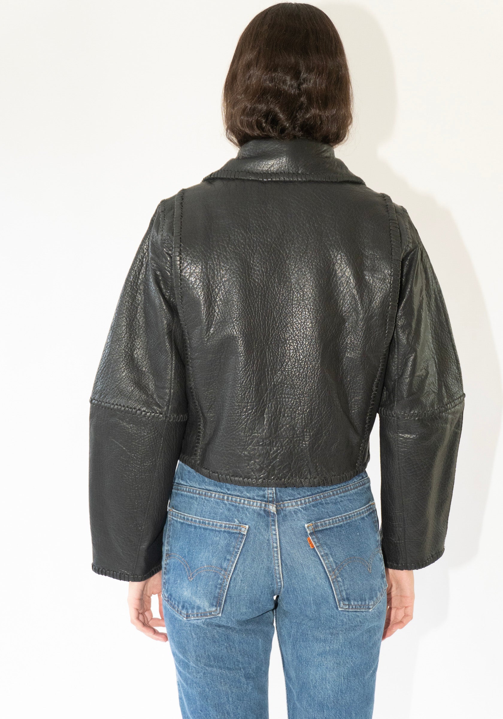 By Malene Birger Rowani Leather Coat in Black