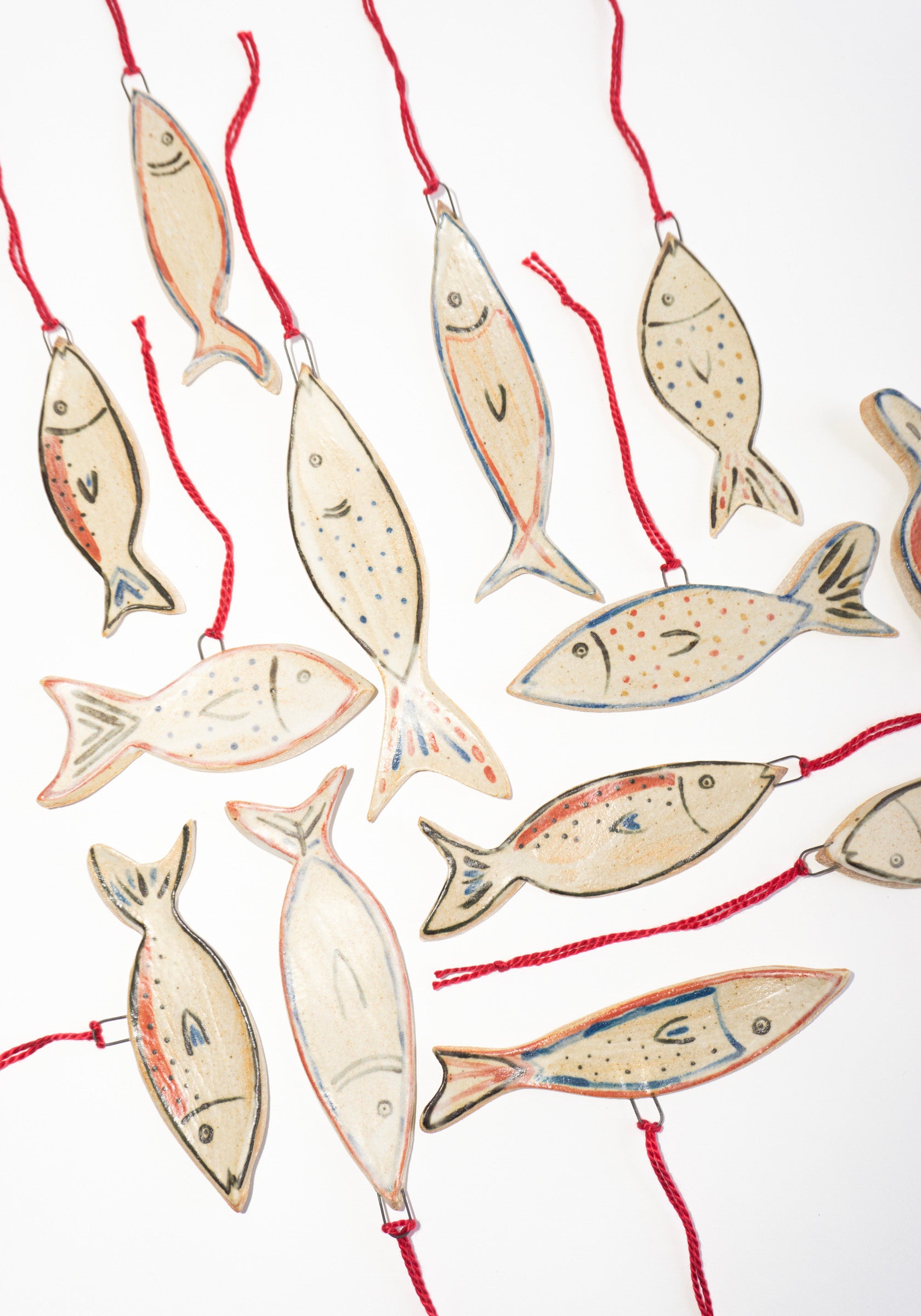 Hand-painted Ceramic Fish Ornament