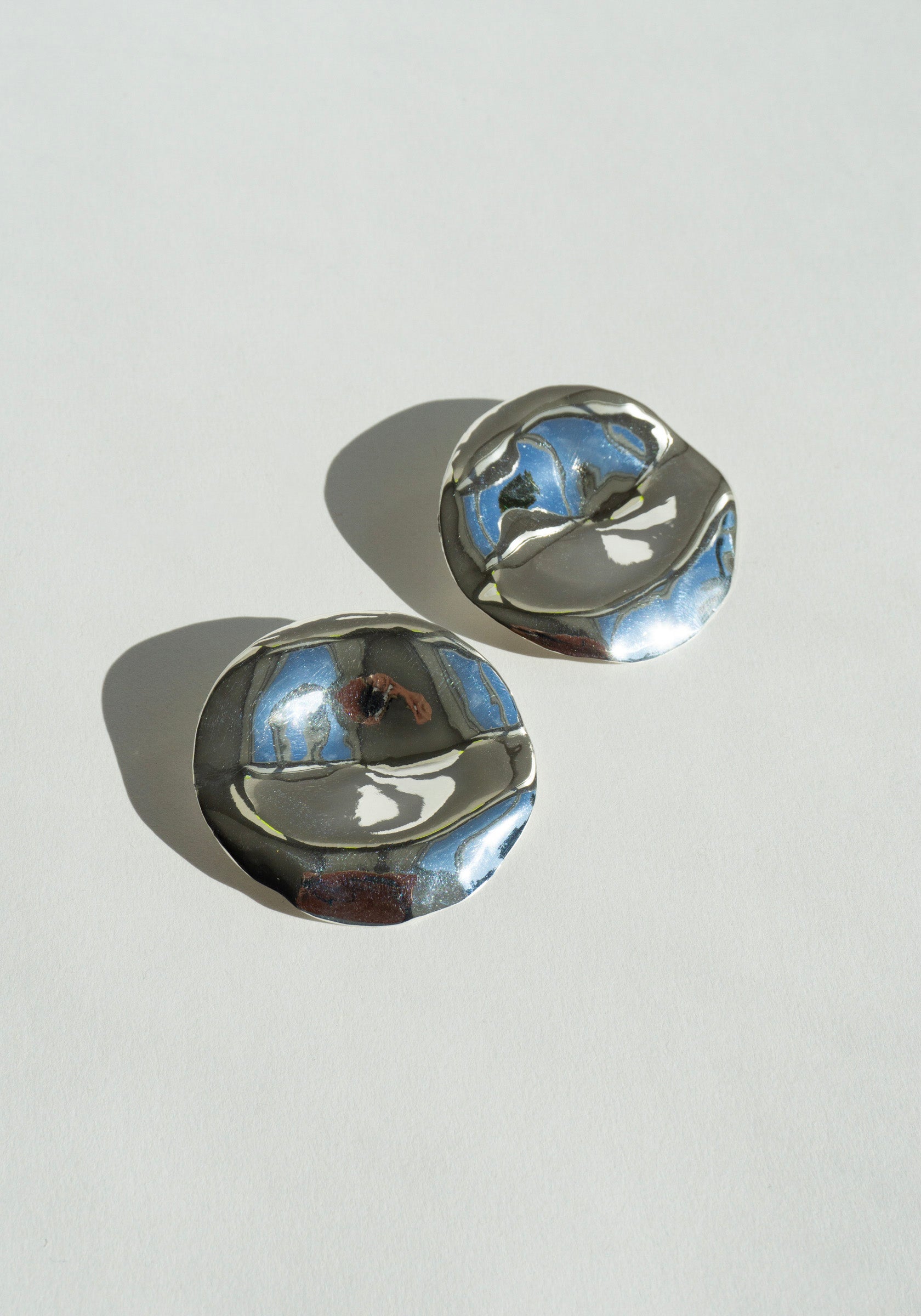 Shannon Bond Moon Earrings in Sterling Silver