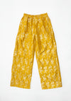Silk Brocade Boxing Pant in Yellow