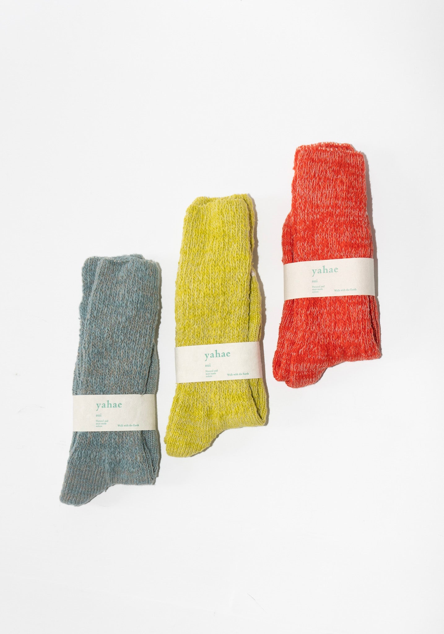 Yahae Japanese Garabou Slipper Socks in Yellow Green