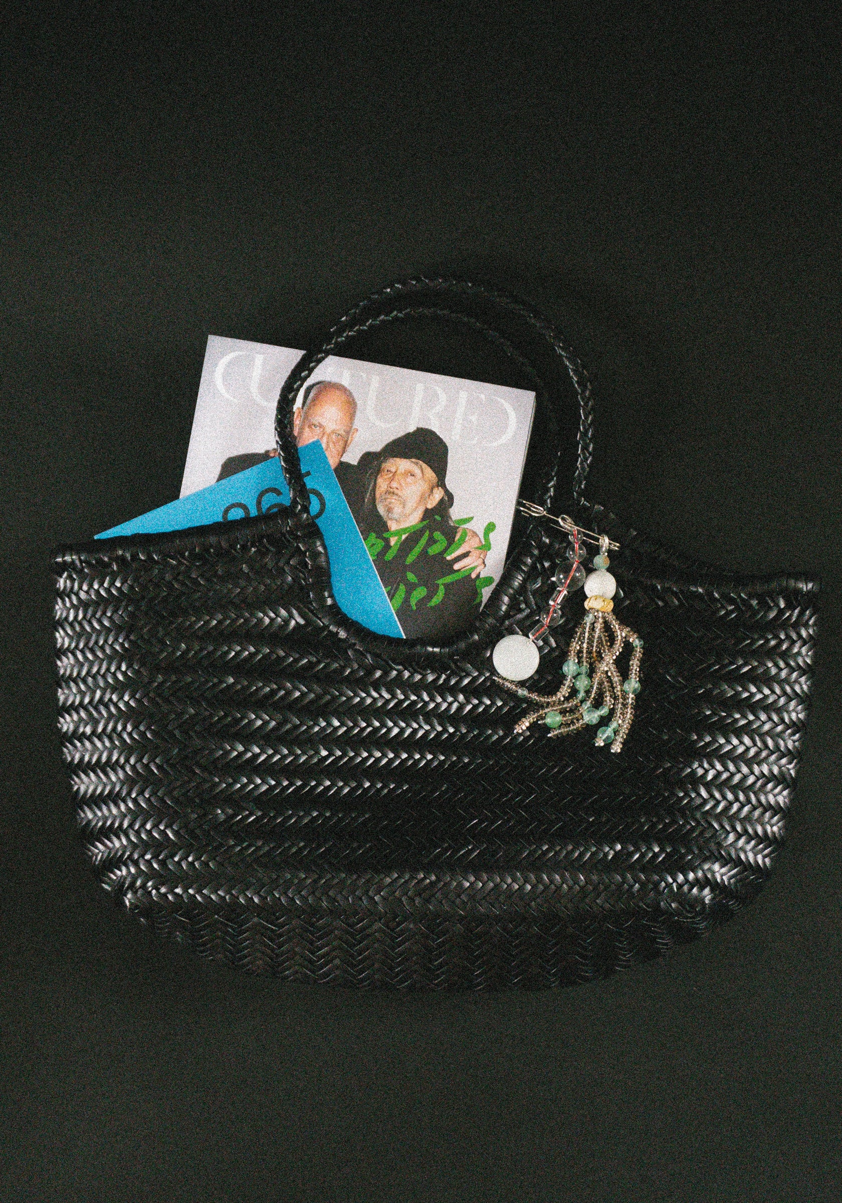 Nantucket Basket Bag in Black