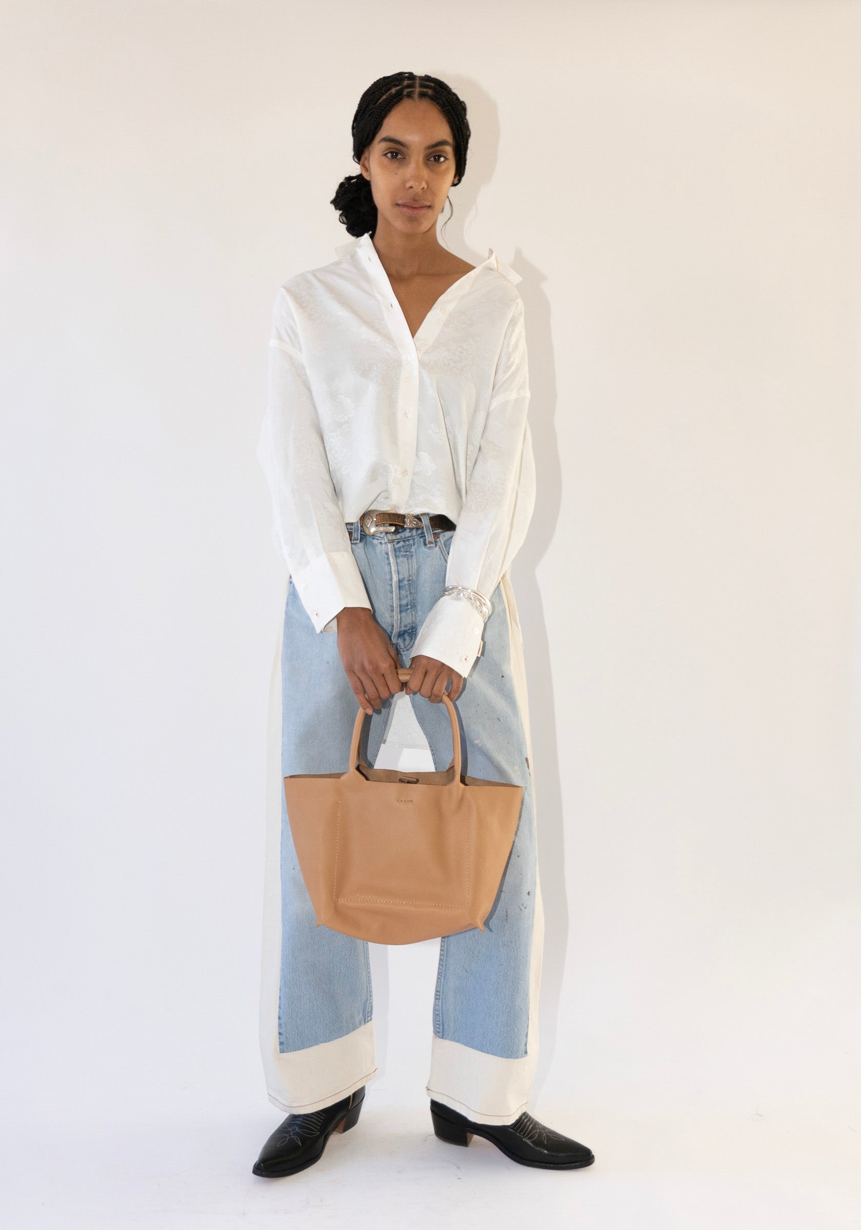 Lauren Manoogian Box Tote in Natural