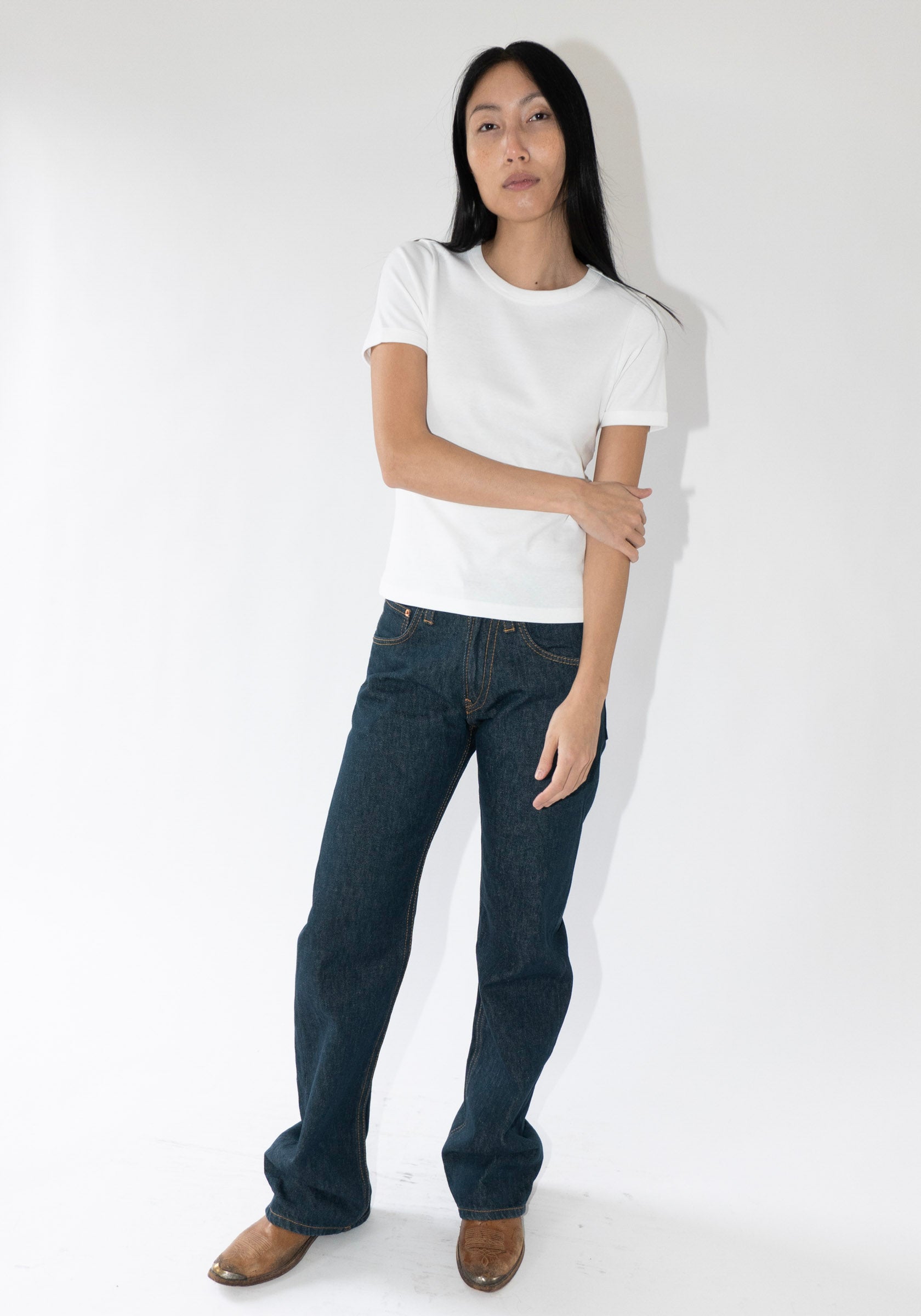 Flore Flore Car Tee in White
