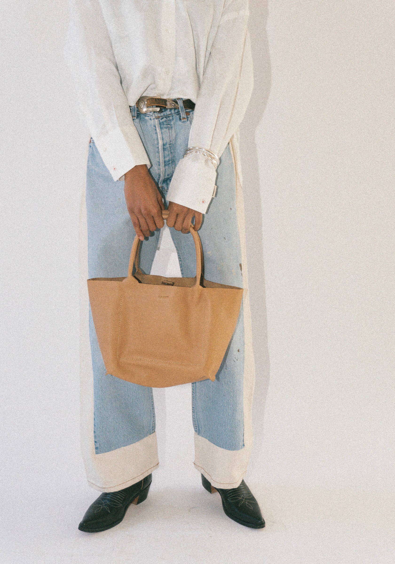 Lauren Manoogian Box Tote in Natural