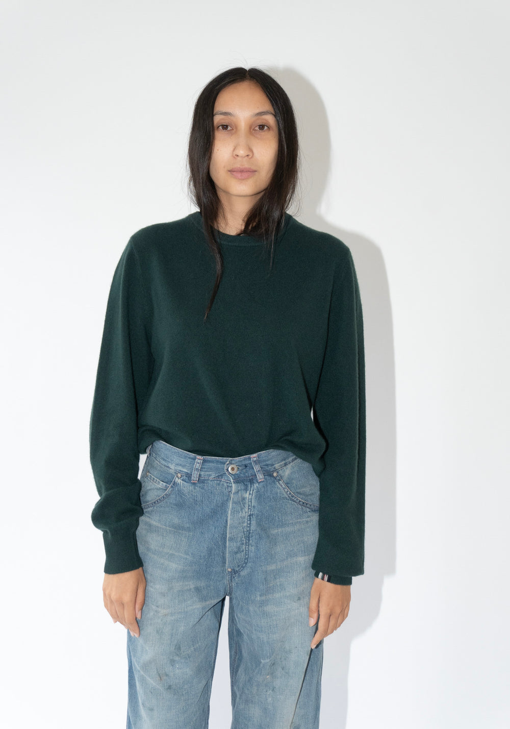 Extreme Cashmere Be Classic Sweater in Forest