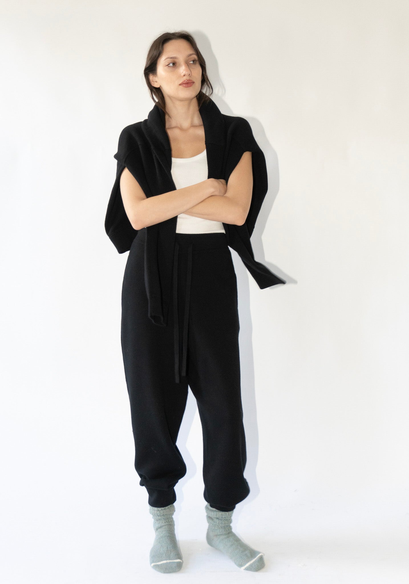 Sayaka Davis Knit Sweatpants in Black