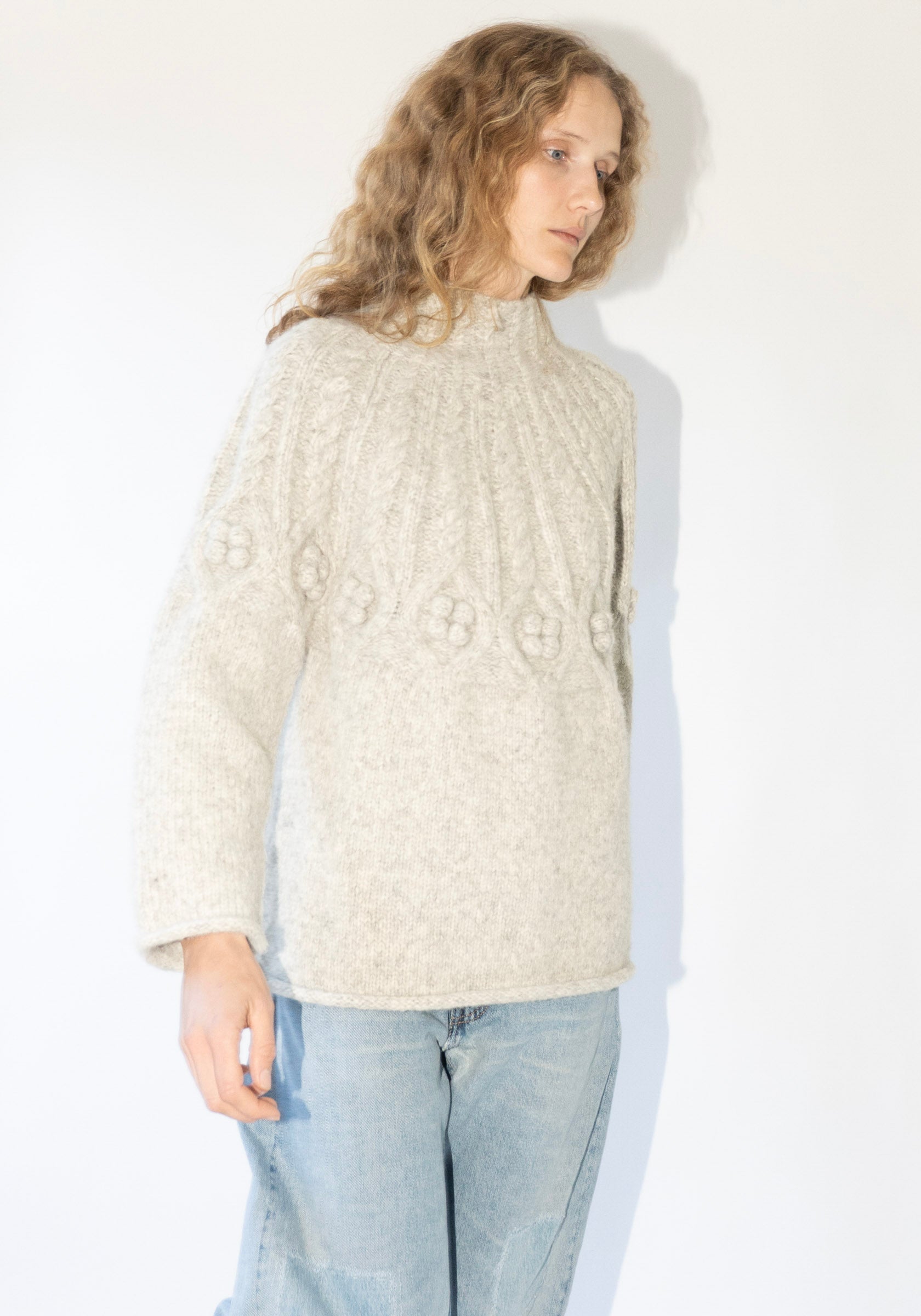 Carra Crop Sweater in Haze