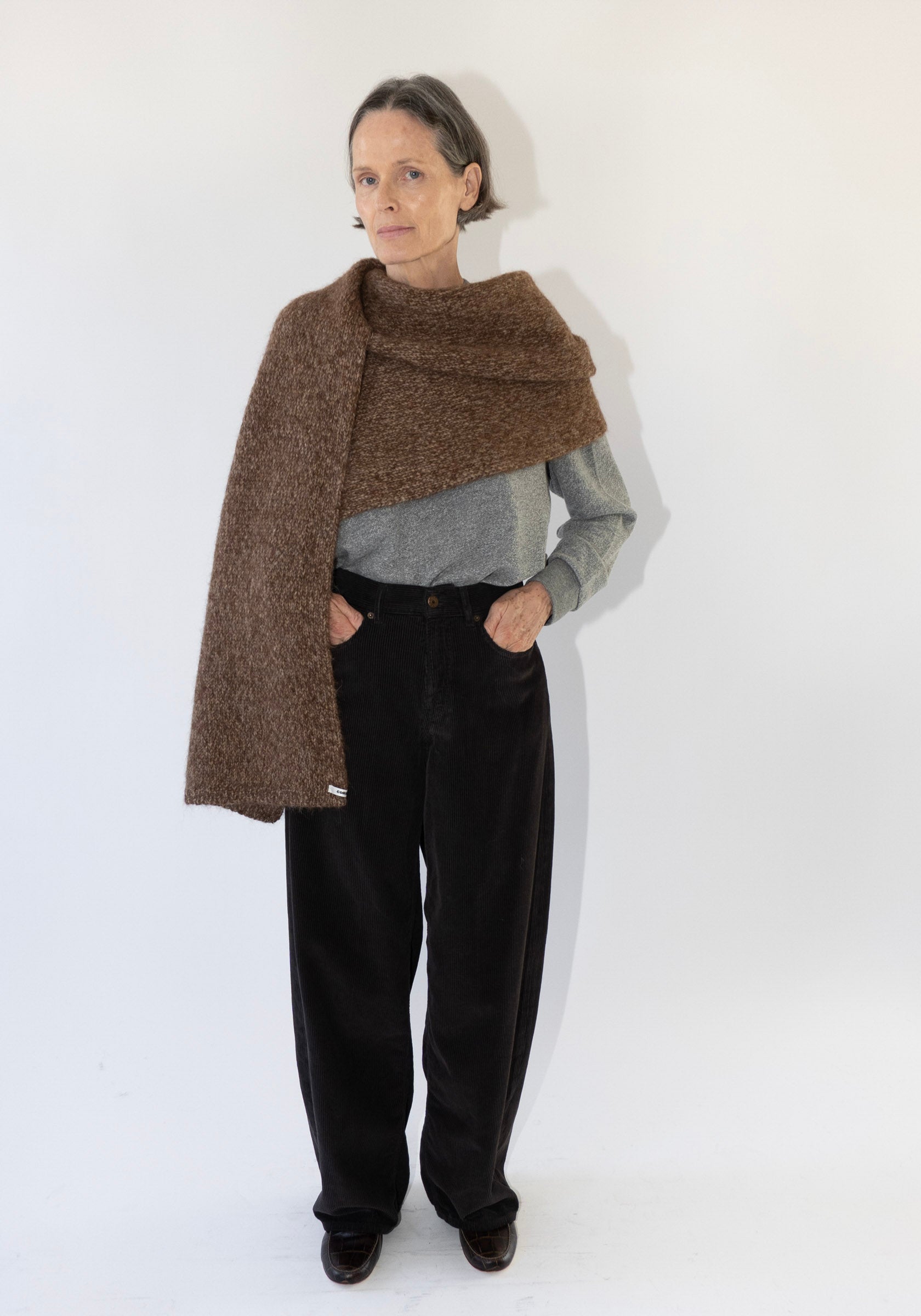 Cordera Scarf in Brown Melange