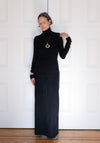 Colleen Allen Keyhole Turtleneck in Black