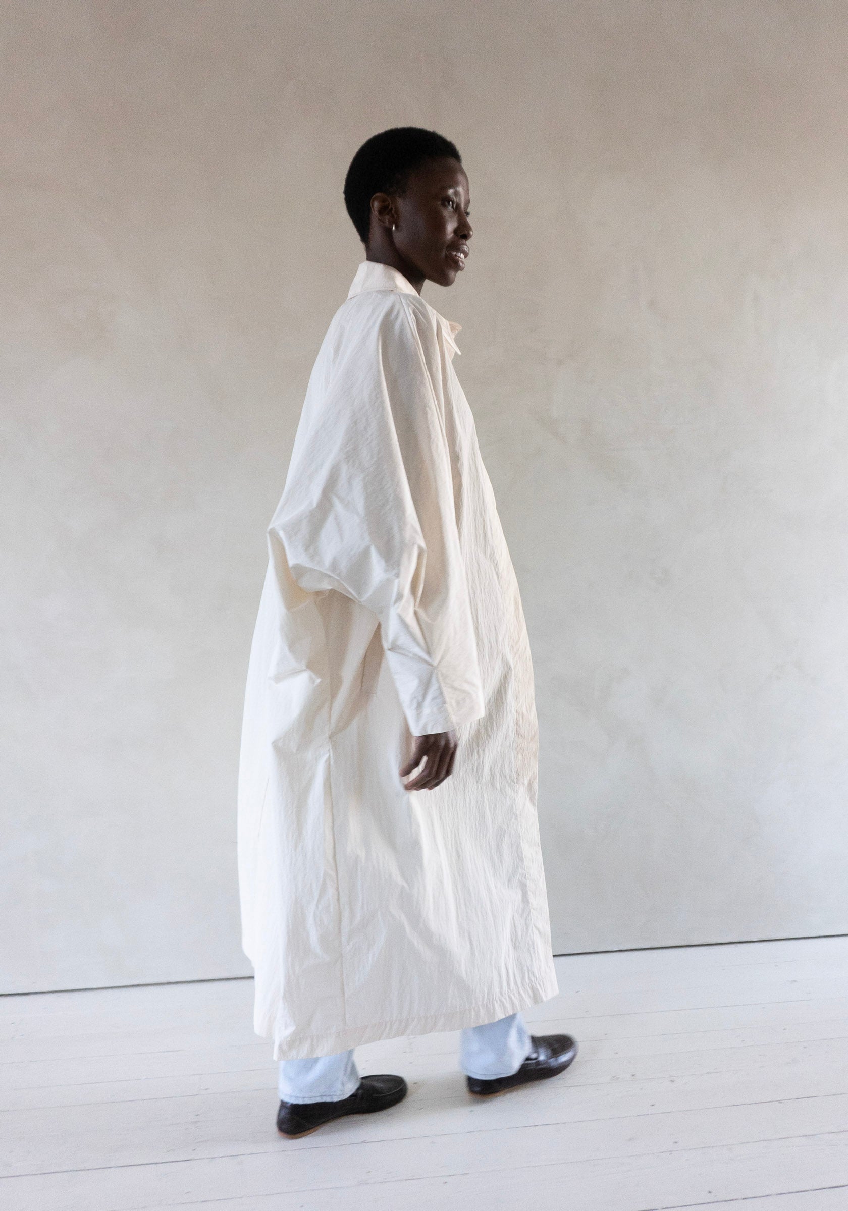 Batwing Trench in Cream