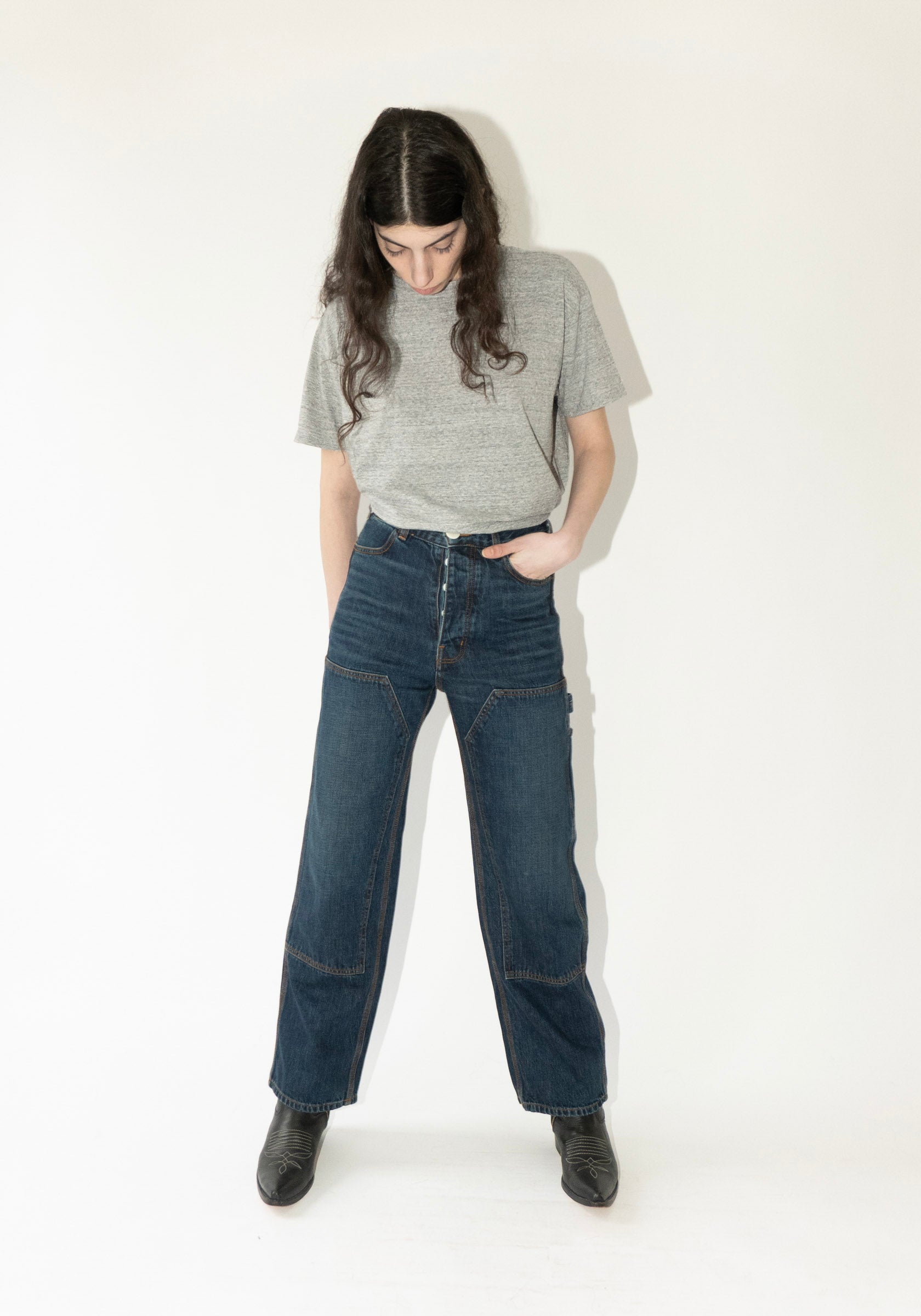 Jesse Kamm Patchwork Handy Pants in Medium Roast