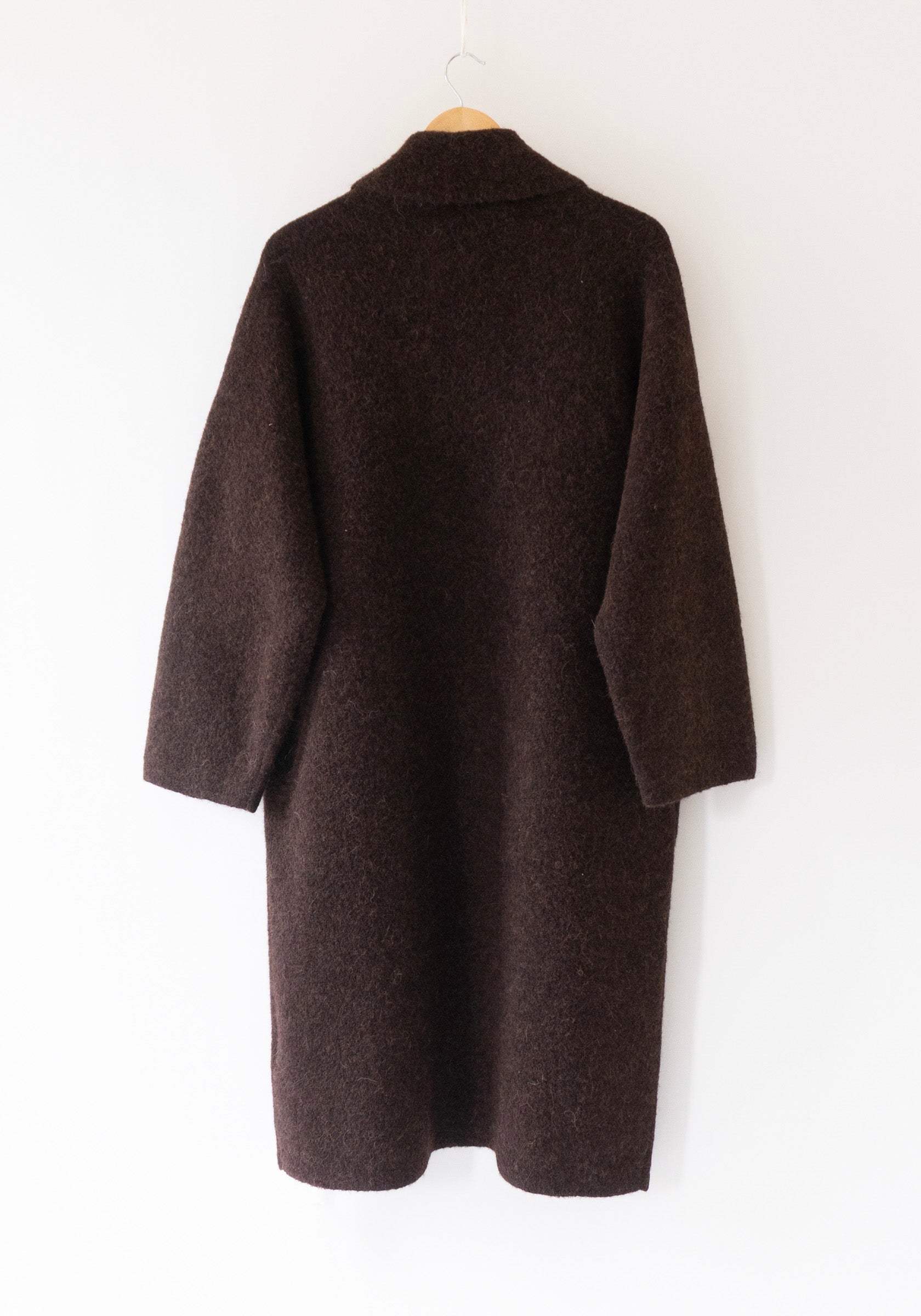 Lauren Manoogian Double Face Long Coat in Merlot