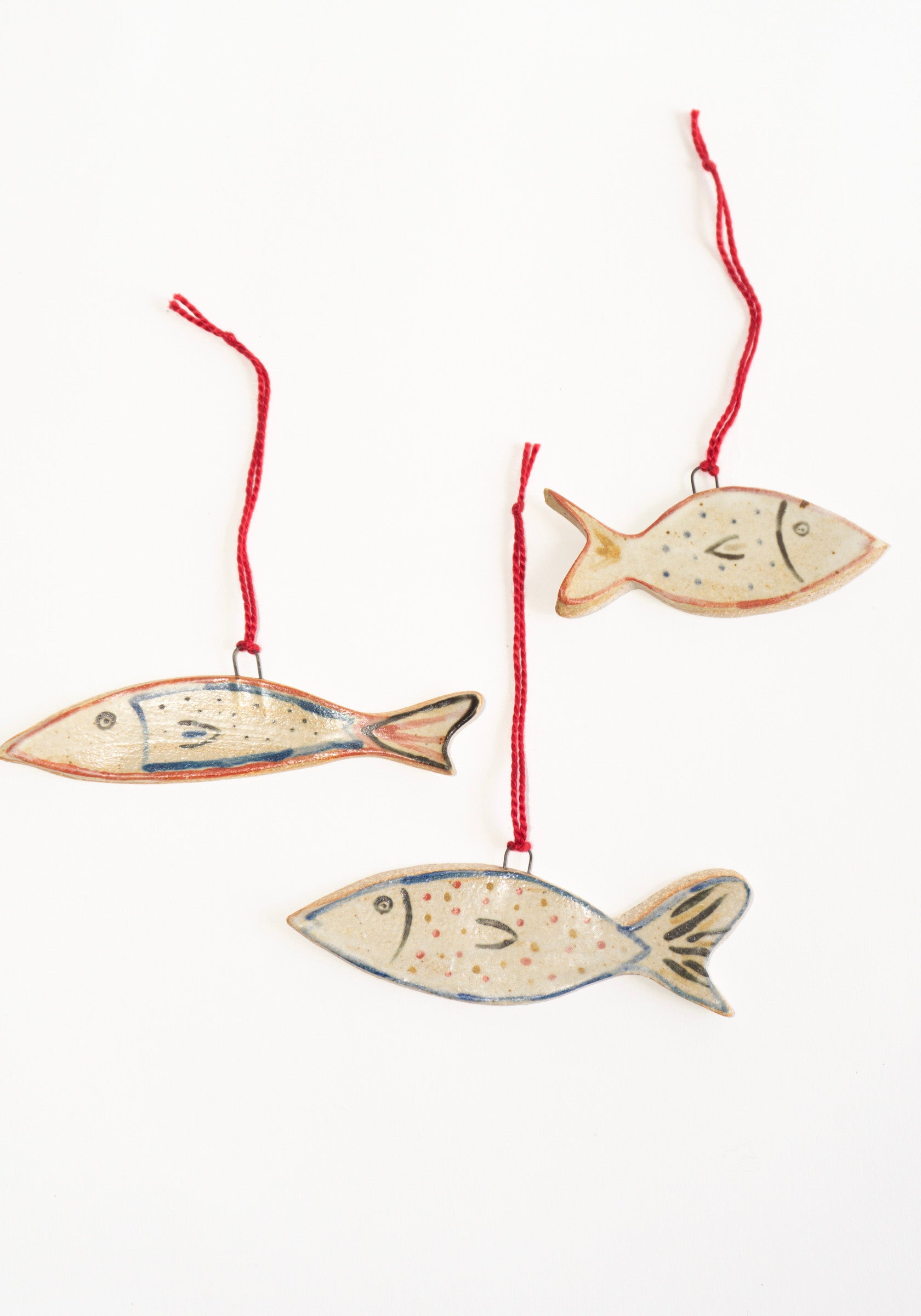 Hand-painted Ceramic Fish Ornament