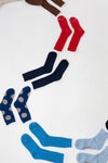Cottage Socks in Navy