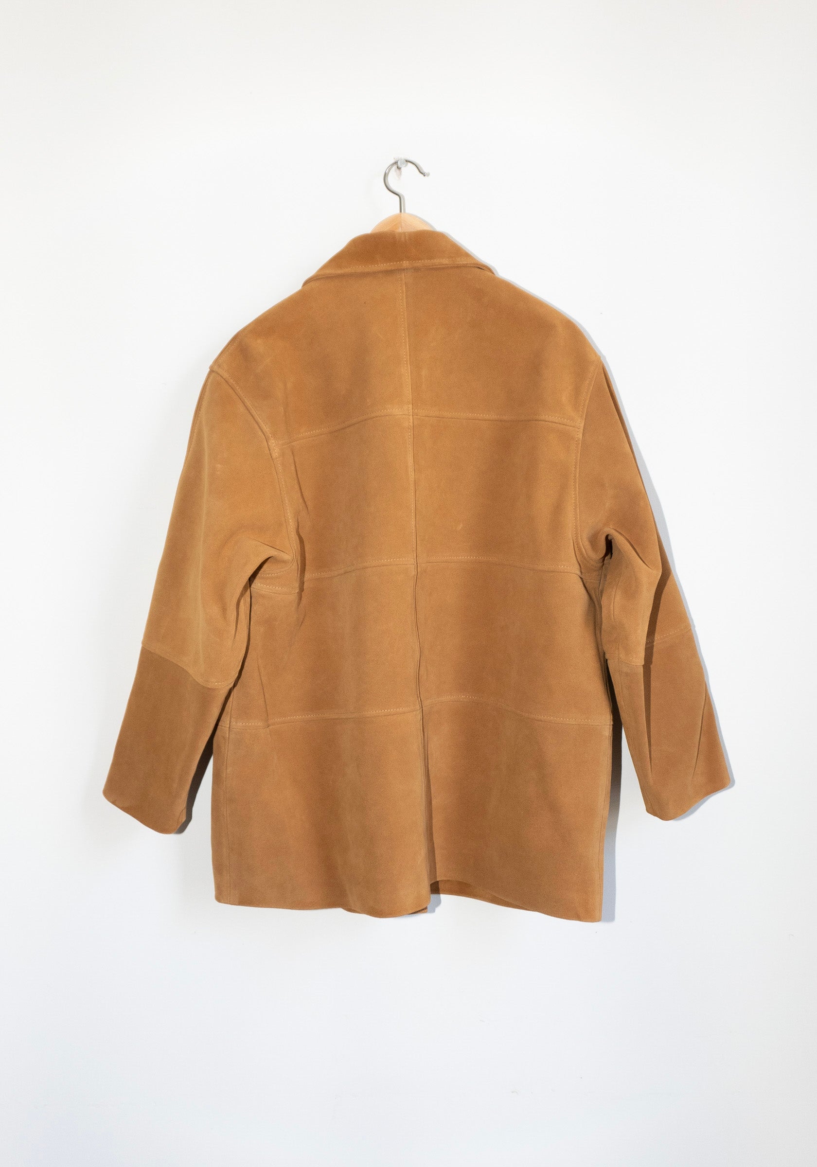 Cordera Panelled Quinn Jacket in Suede Morrocan Flame