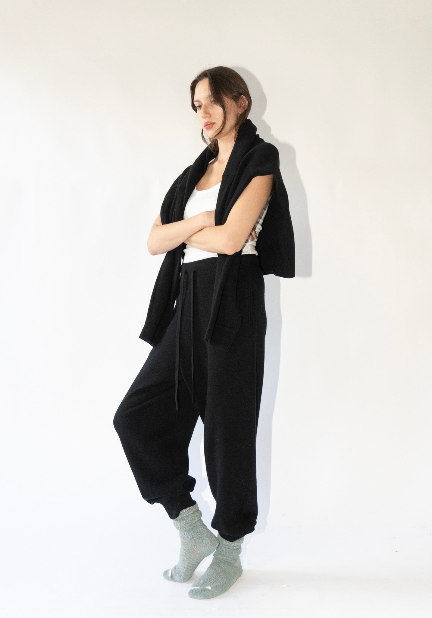 Sayaka Davis Knit Sweatpants in Black