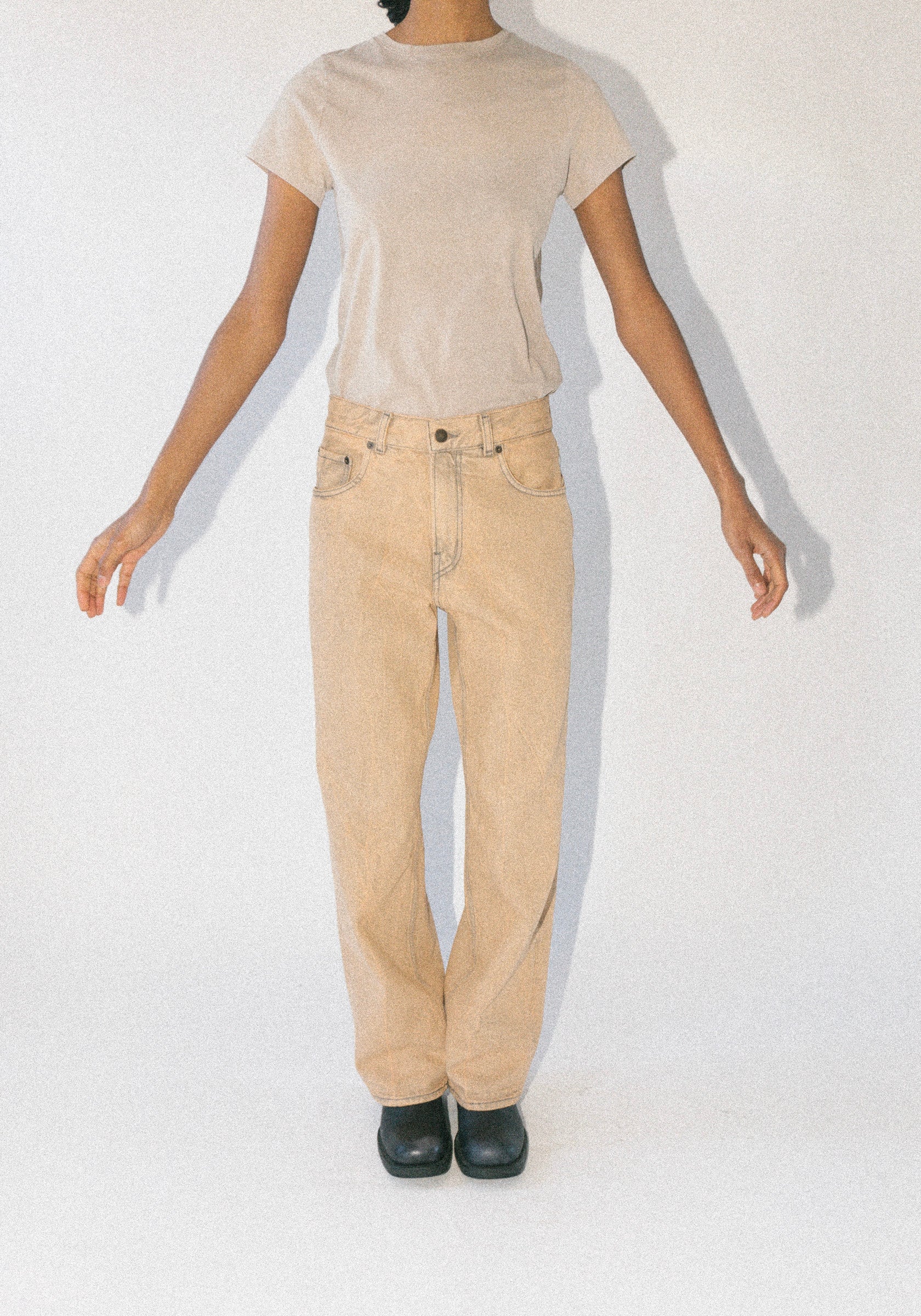 Bonnie Straight Leg Jean in Overdyed Camel