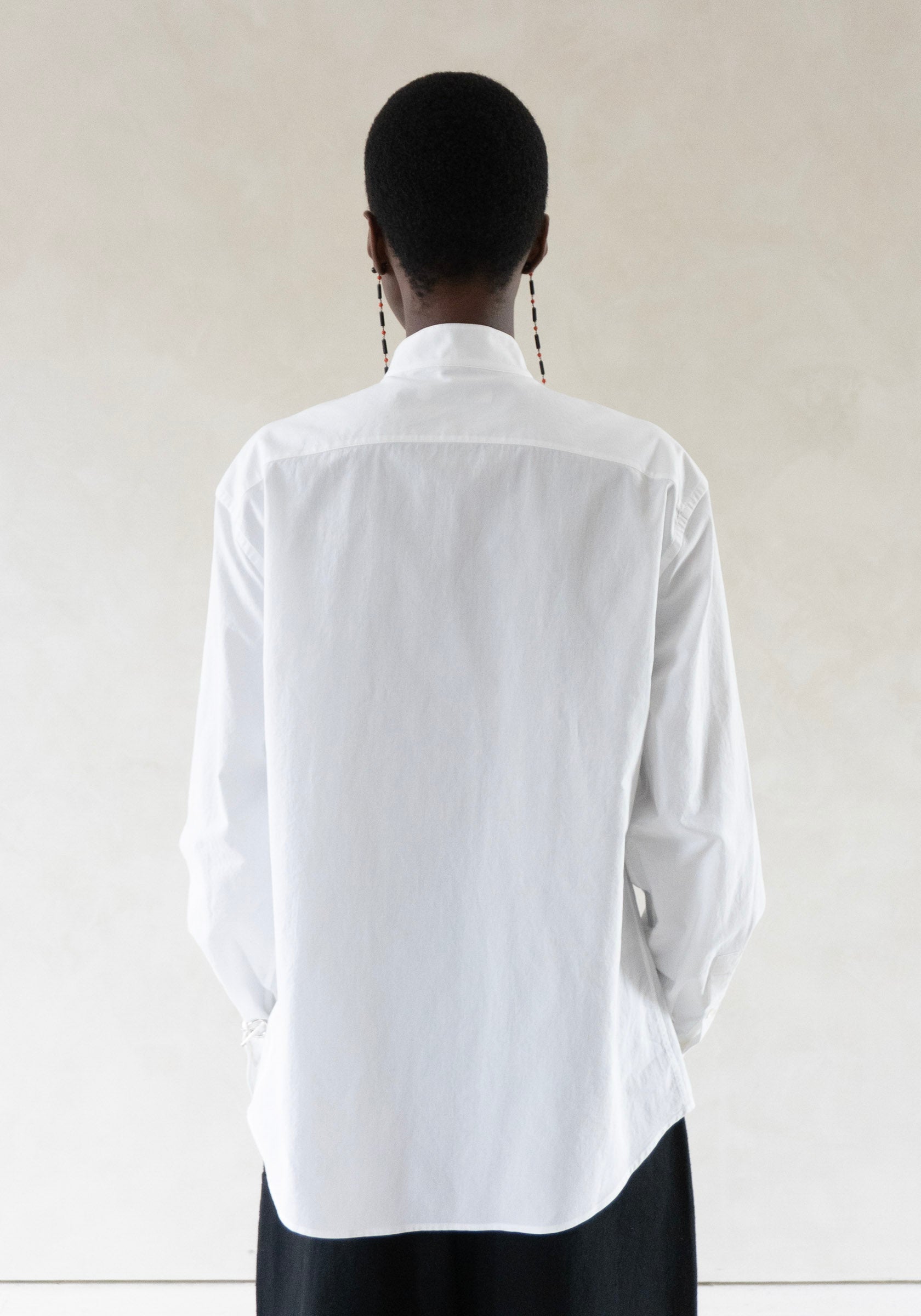 6397 Micro Pleat Formal Shirt in White