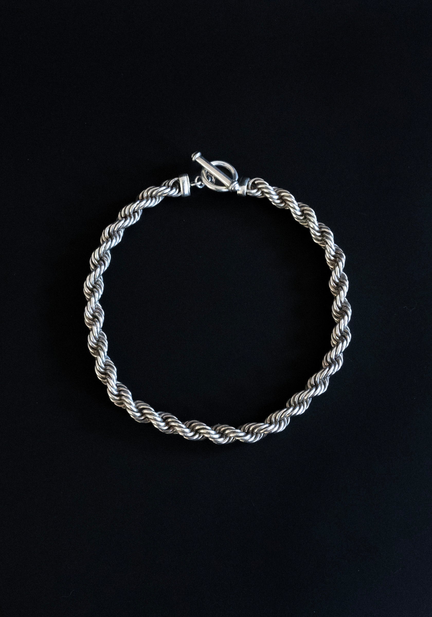 Vintage Silver Rope Necklace