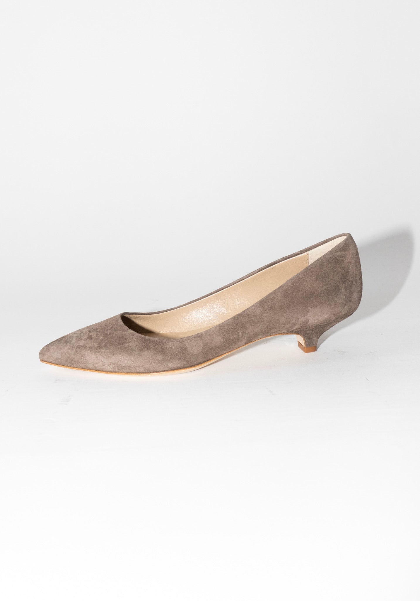 Jamie Haller Kitty Point Heel in Taupe