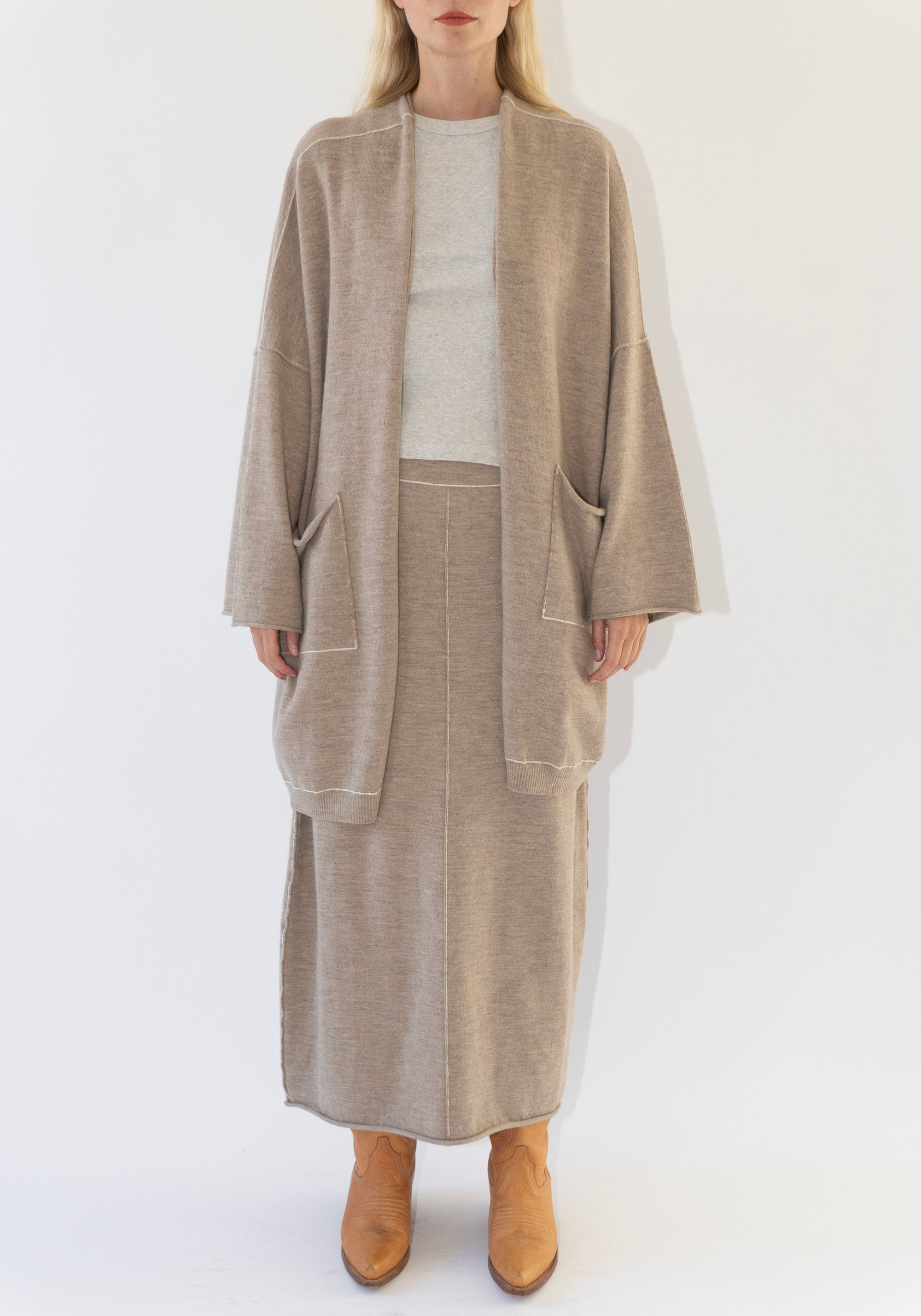 Lauren Manoogian Stitch Skirt in Oak