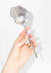 Shelton Metal Shell Serving Spoon in Silver