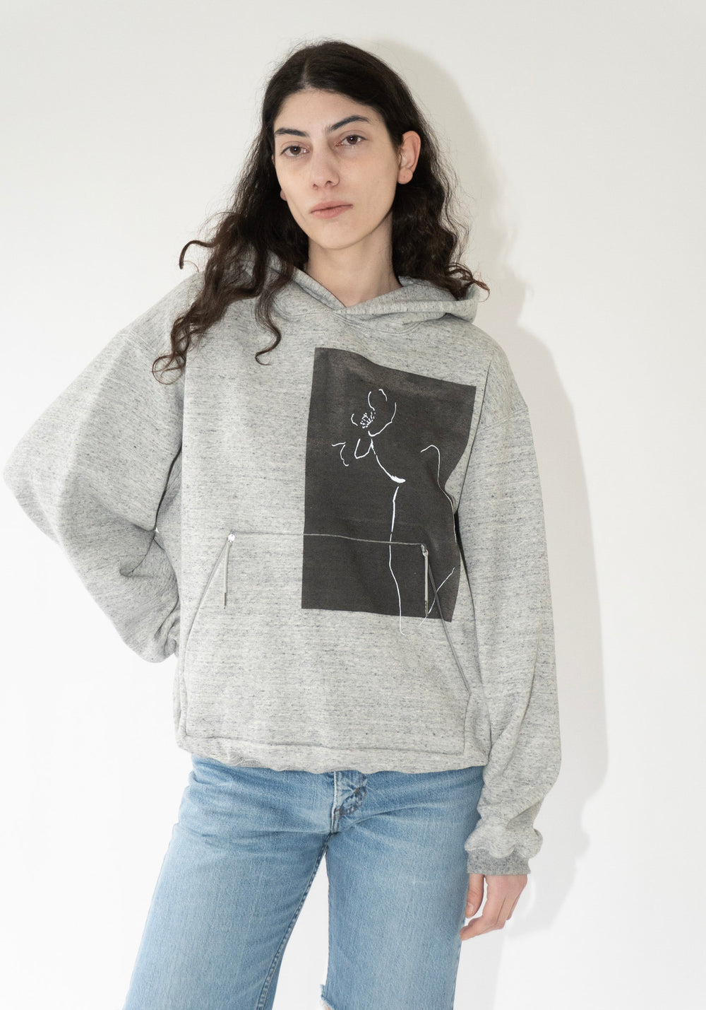 Tanaka The Sweat Hoodie in Heather Grey