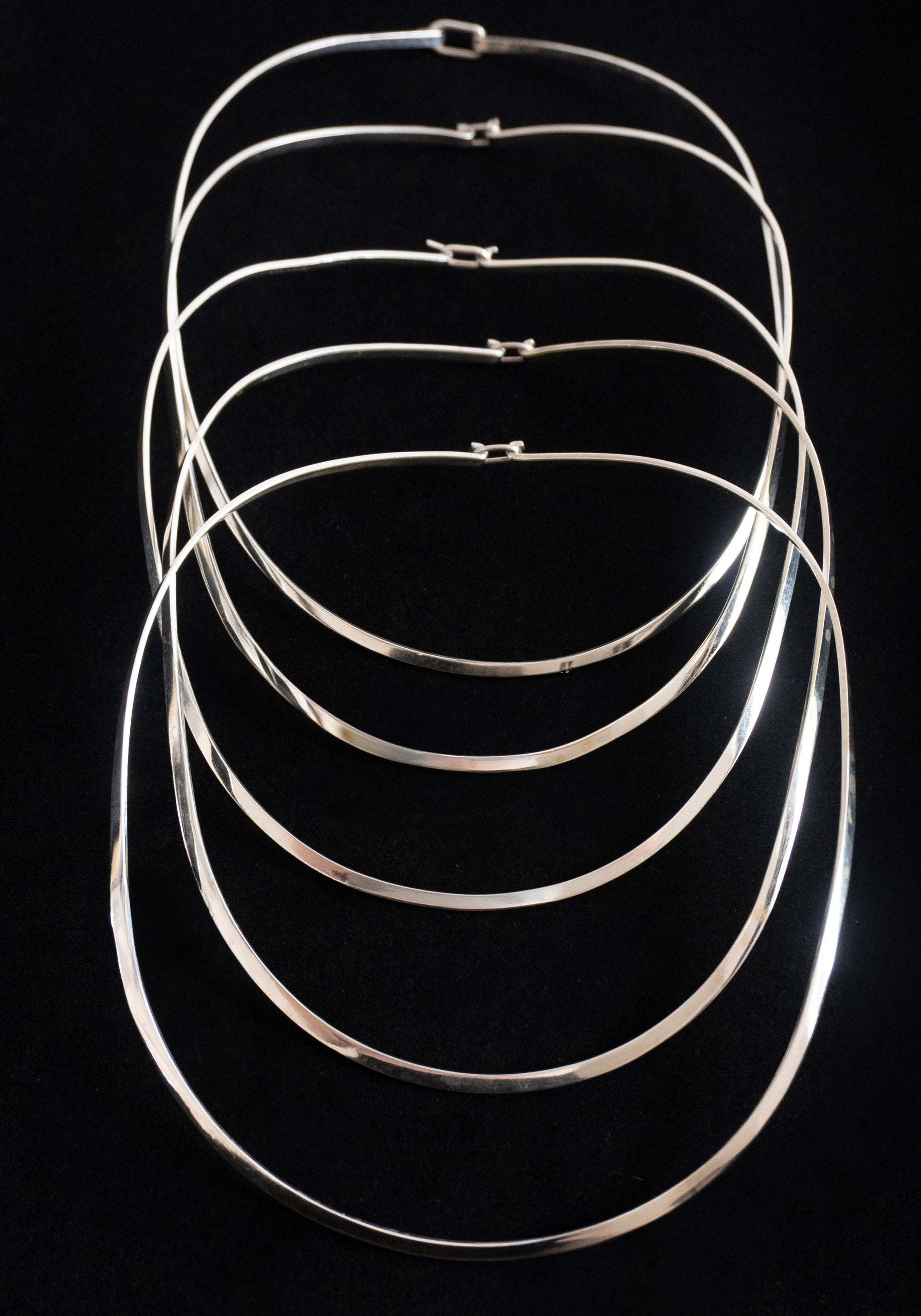 Vintage Sterling Silver Collar Necklace