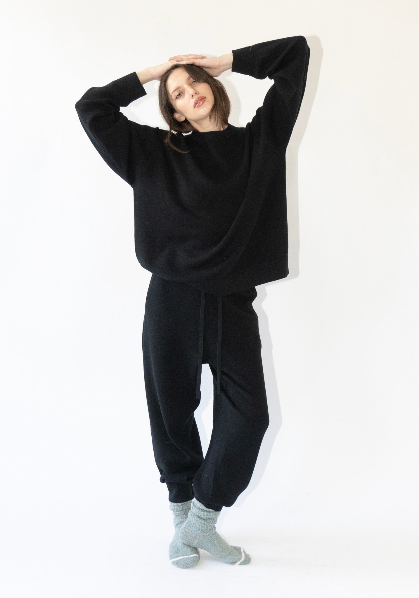 Sayaka Davis Knit Sweatpants in Black