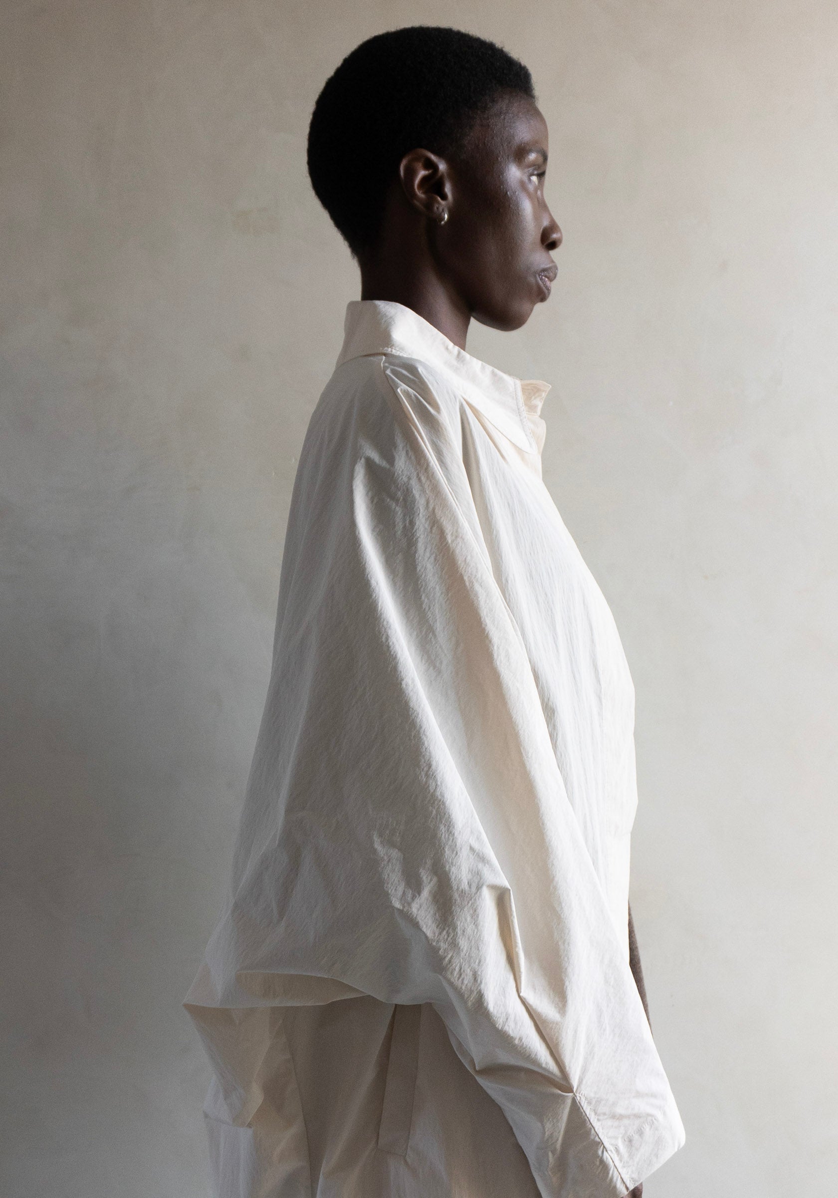 Batwing Trench in Cream