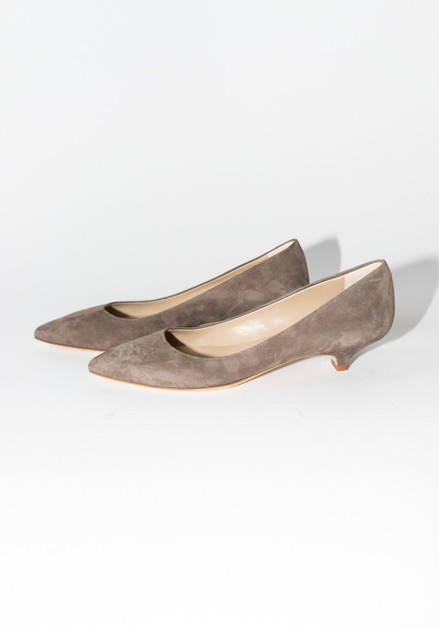 Jamie Haller Kitty Point Heel in Taupe