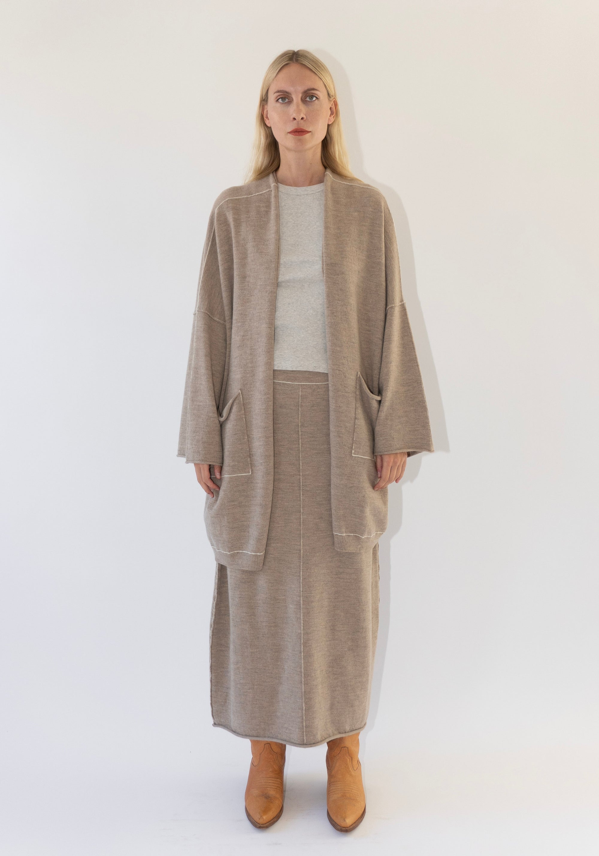 Lauren Manoogian Stitch Skirt in Oak