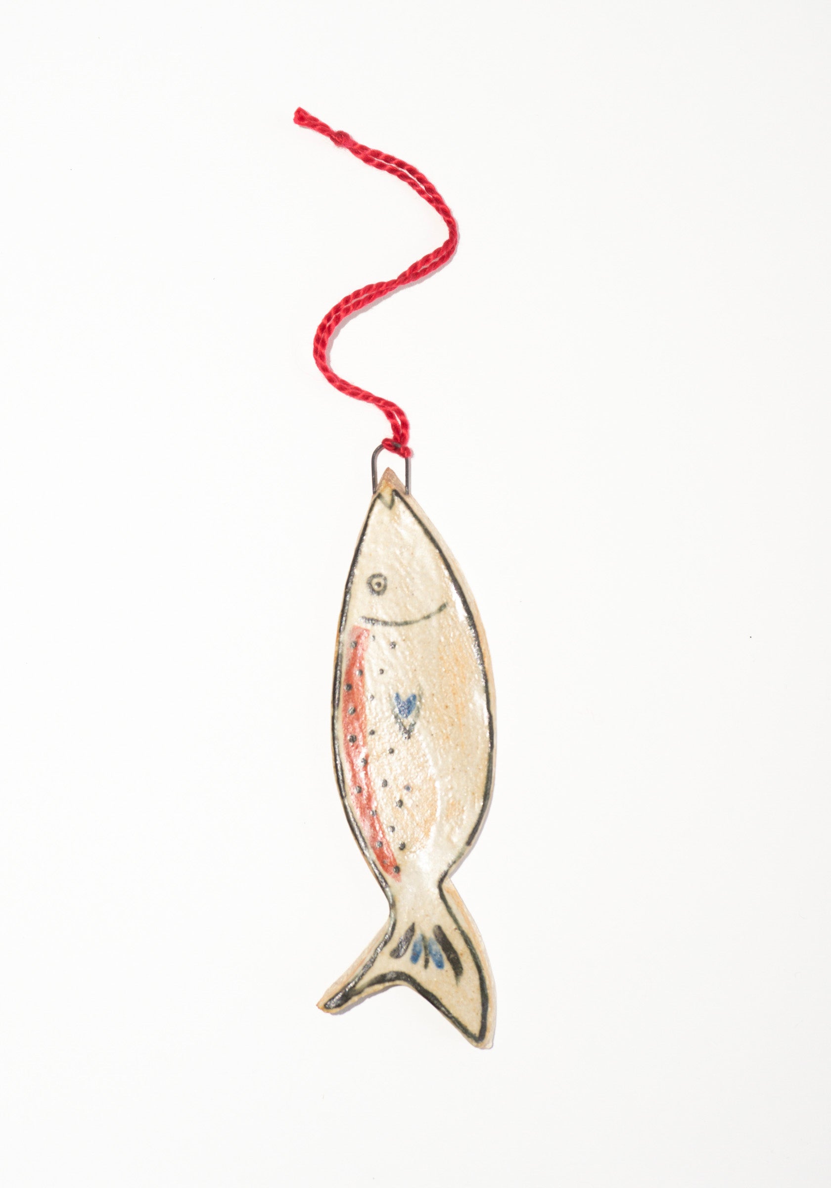 Hand-painted Ceramic Fish Ornament