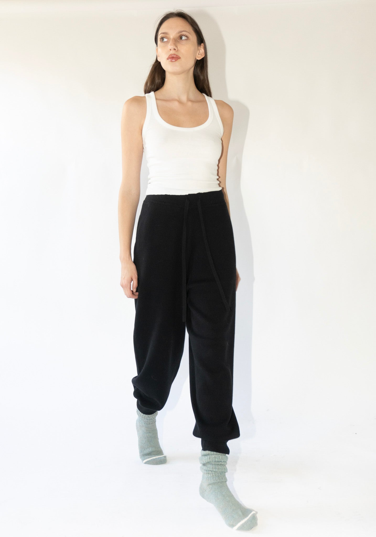 Sayaka Davis Knit Sweatpants in Black