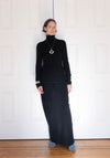 Colleen Allen Keyhole Turtleneck in Black