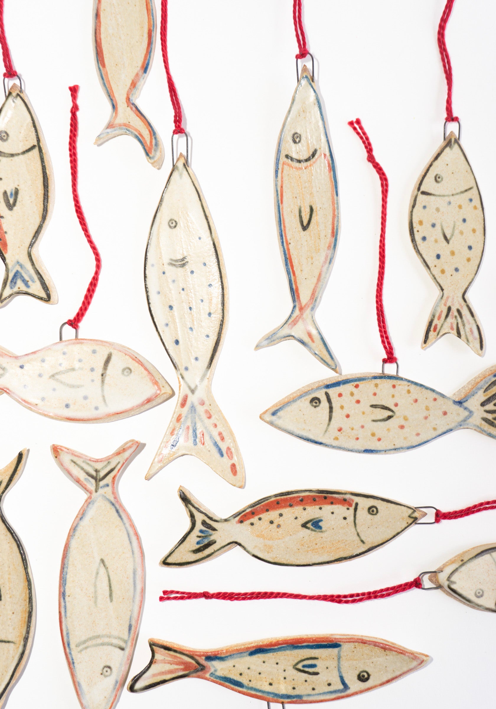 Hand-painted Ceramic Fish Ornament