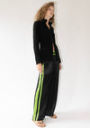 Tigra Tigra Boxing Pant in Black and Acid Green